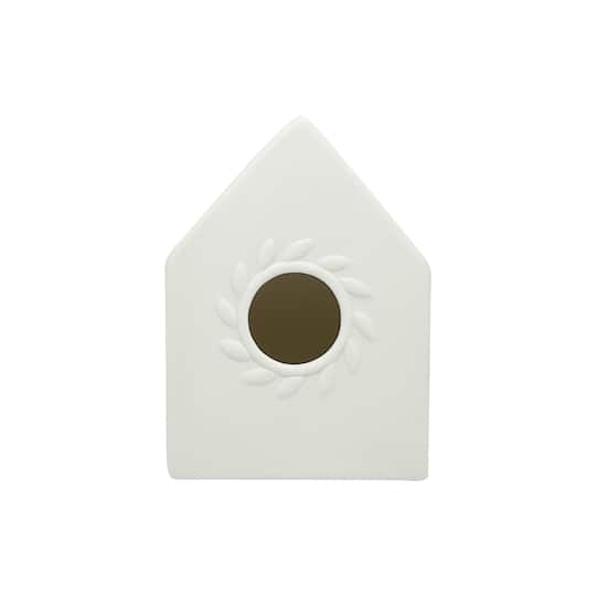6&#x22; Ceramic Trapezoid Birdhouse by Make Market&#xAE;